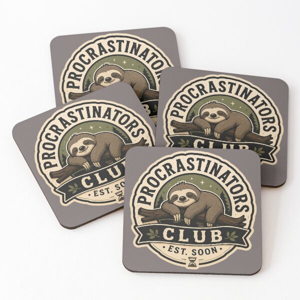 Item preview, Procrastinators Club - EST: Soon Sloth Tee/Cosy Introvert Humour Animal Design  designed and sold by Halejo68.