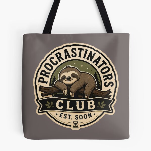Item preview, Procrastinators Club - EST: Soon Sloth Tee/Cosy Introvert Humour Animal Design  designed and sold by Halejo68.
