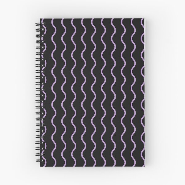 Artikelvorschau, Schwarzes und violettes Wellenmuster entworfen und verkauft von pattern-archive.