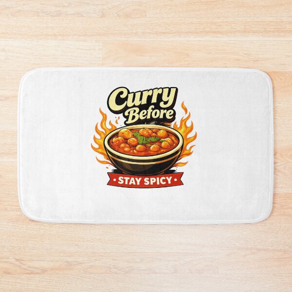 Item preview, Curry Before Stay Spicy Funny Indian Food designed and sold by FEEL GOOD CLUB DESIGNS.