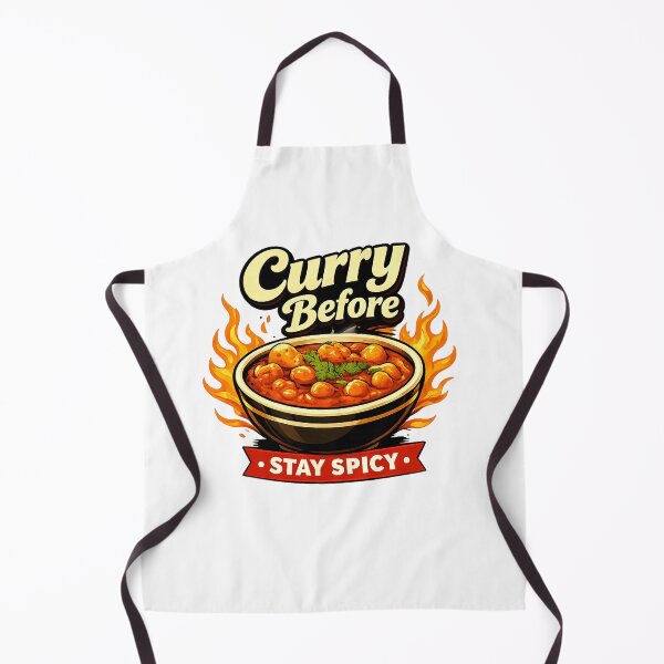 Item preview, Curry Before Stay Spicy Funny Indian Food designed and sold by FEEL GOOD CLUB DESIGNS.