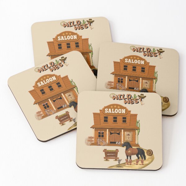 Item preview, Sheriff Horse Wild West Sunset Saloon T-Shirt designed and sold by Aimetoi.