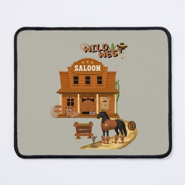 Item preview, Sheriff Horse Wild West Sunset Saloon T-Shirt designed and sold by Aimetoi.