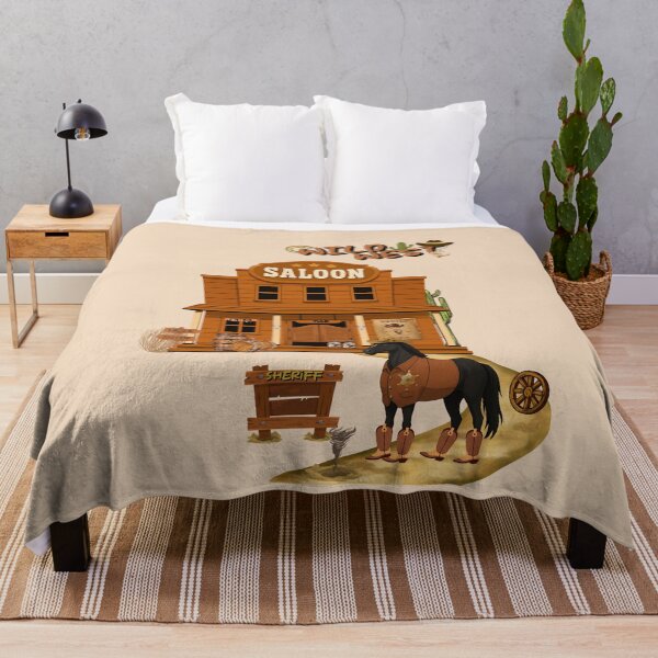 Item preview, Sheriff Horse Wild West Sunset Saloon T-Shirt designed and sold by Aimetoi.