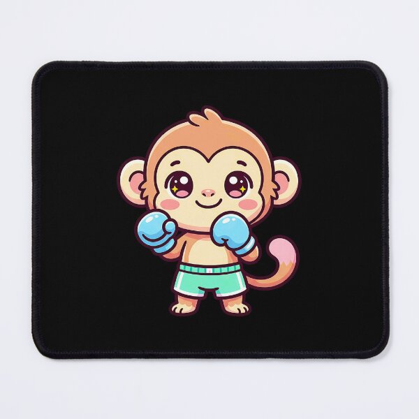 Item preview, Cute Kawaii Boxing Monkey Baby Animal Sport Art designed and sold by sky11PP.
