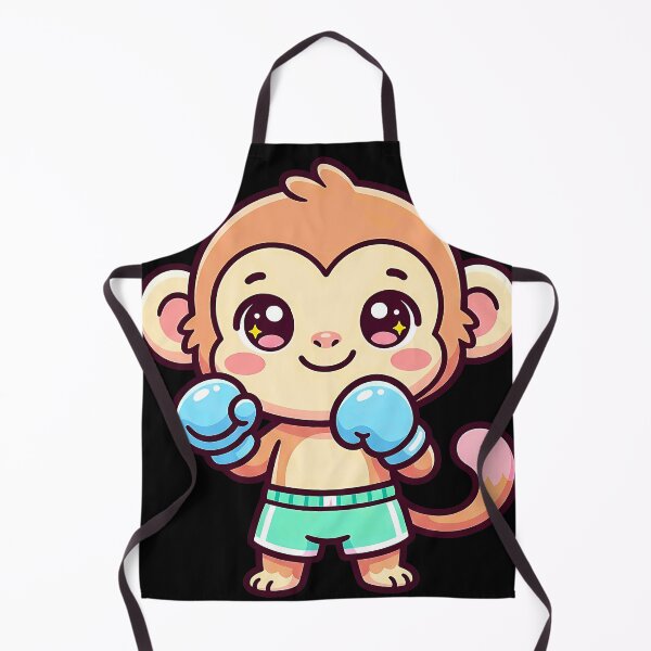Item preview, Cute Kawaii Boxing Monkey Baby Animal Sport Art designed and sold by sky11PP.