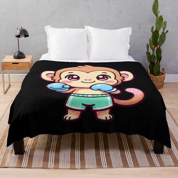 Item preview, Cute Kawaii Boxing Monkey Baby Animal Sport Art designed and sold by sky11PP.