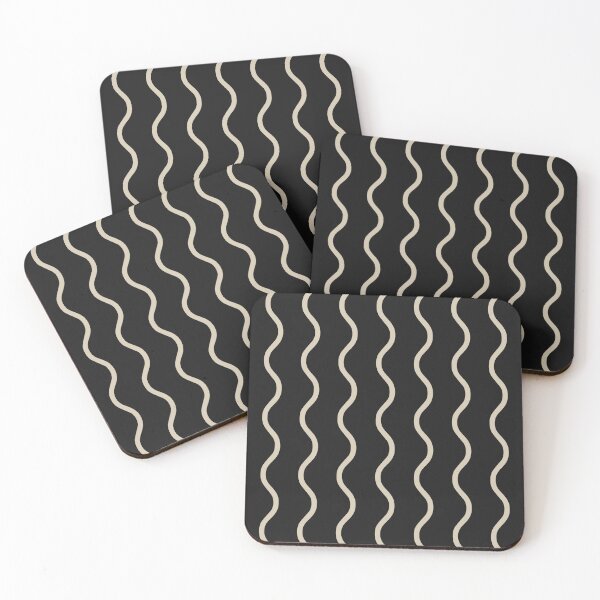 Item preview, Black And Sand Waves Pattern designed and sold by pattern-archive.