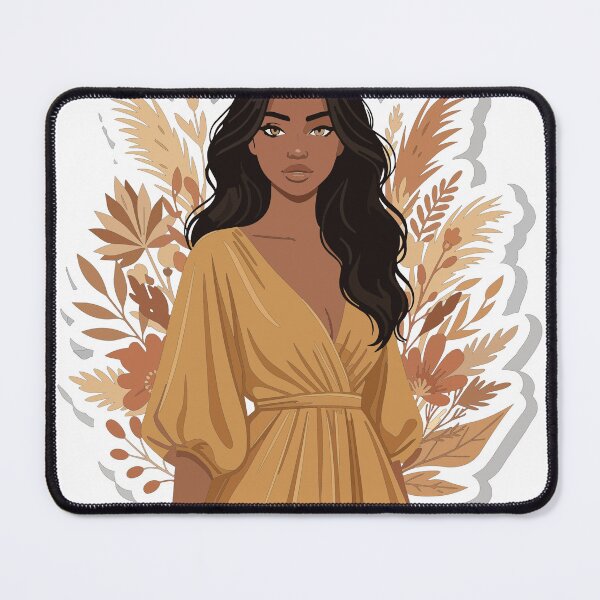 Item preview, Elegant Boho Woman with Pampas Grass - Earthy Floral Aesthetic Wall Art designed and sold by BestChoiceService.