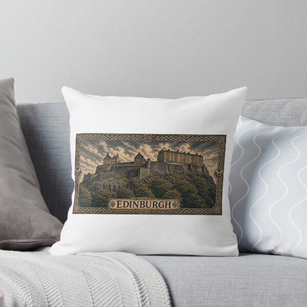 Item preview, Edinburgh Castle — Vintage Celtic Engraving Style designed and sold by PatataTienda.