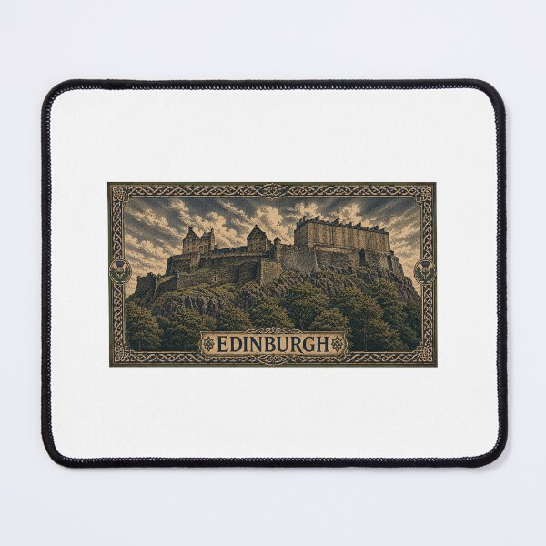 Item preview, Edinburgh Castle — Vintage Celtic Engraving Style designed and sold by PatataTienda.