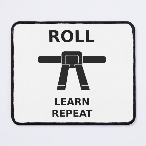 Item preview, Roll Learn Repeat Jiu Jitsu designed and sold by OfficeFighter.
