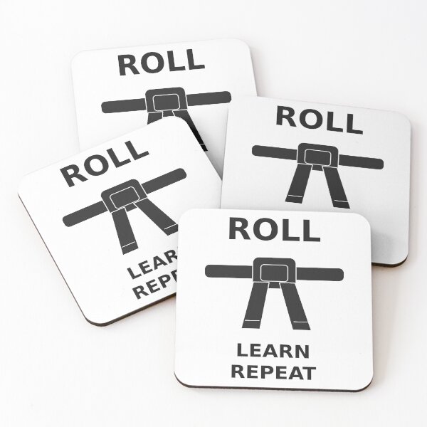 Item preview, Roll Learn Repeat Jiu Jitsu designed and sold by OfficeFighter.