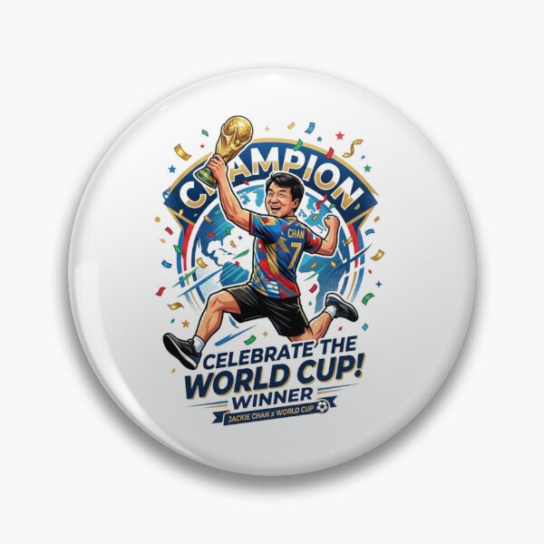 Item preview, Jackie Chan World Cup Champion - Funny Soccer Legend Victory Illustration designed and sold by Deviantfant.
