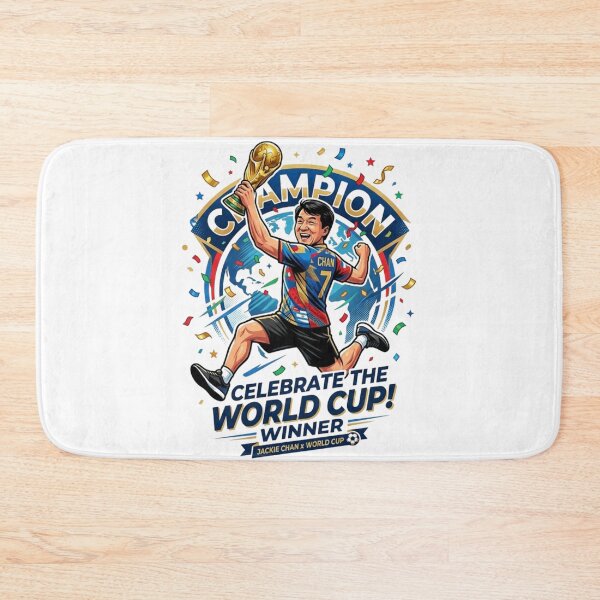 Item preview, Jackie Chan World Cup Champion - Funny Soccer Legend Victory Illustration designed and sold by Deviantfant.