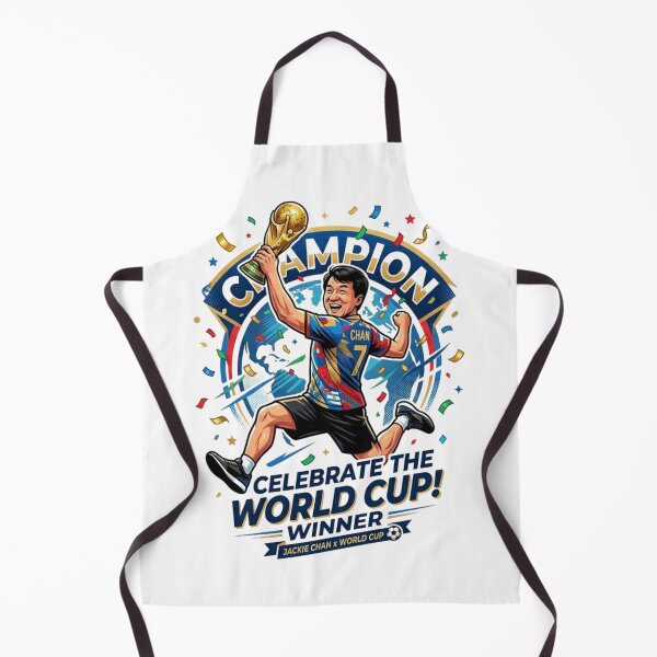 Item preview, Jackie Chan World Cup Champion - Funny Soccer Legend Victory Illustration designed and sold by Deviantfant.