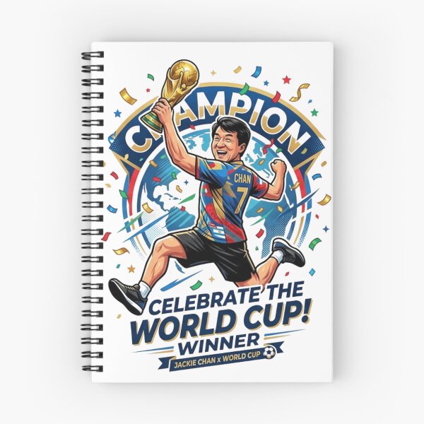 Item preview, Jackie Chan World Cup Champion - Funny Soccer Legend Victory Illustration designed and sold by Deviantfant.
