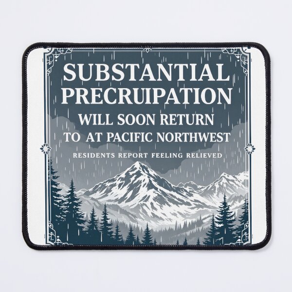 Item preview, Substantial Precipitation Will Soon Return PNW designed and sold by NorthingShop.