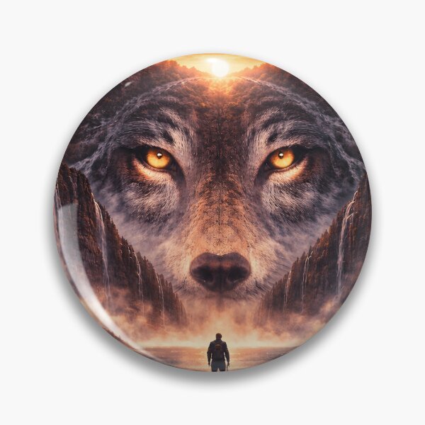 Item preview, Wolf Sunset Optical Illusion  designed and sold by redsharkuk.