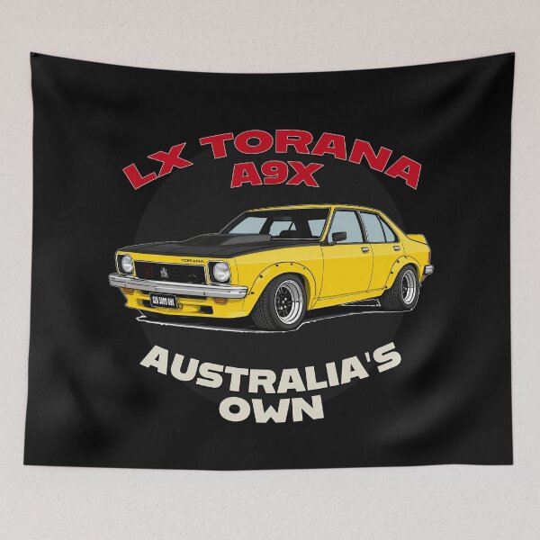 Item preview, Yellow Holden LX Torana A9X Australia’s Own Classic Aussie Muscle Car Illustration designed and sold by Michael van der Hoorn.