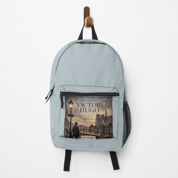 Item preview, Walking with Victor Hugo Paris Literary Art Print with Reading List designed and sold by Novel Works Studio.