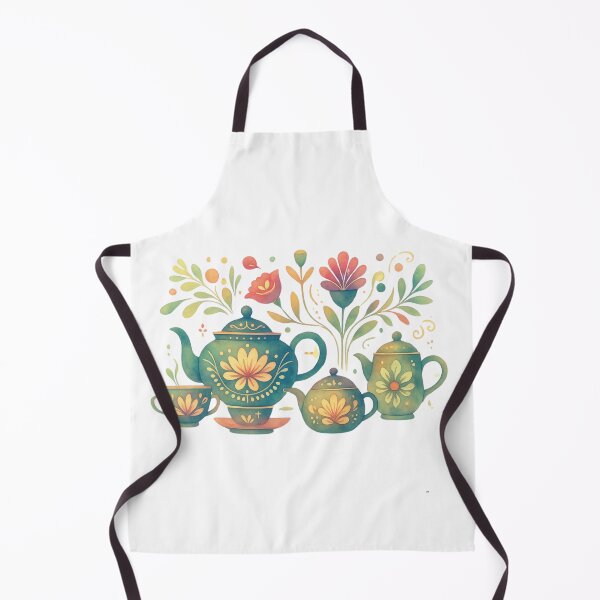 Item preview, Floral Tea Set Watercolor - Botanical Tea Party designed and sold by VibranPalette.