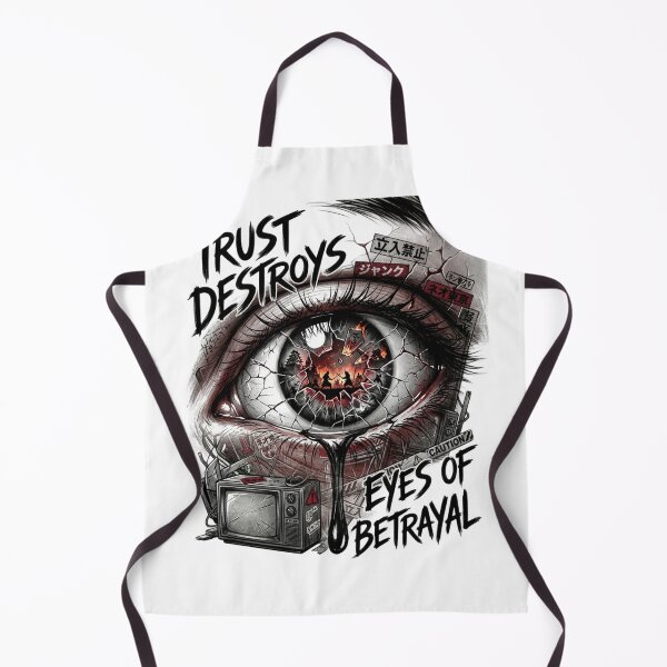 Item preview, Trust Destroys — Eyes of Betrayal | Dark Anime Inspired Streetwear Design designed and sold by AD-NOVA!!!.