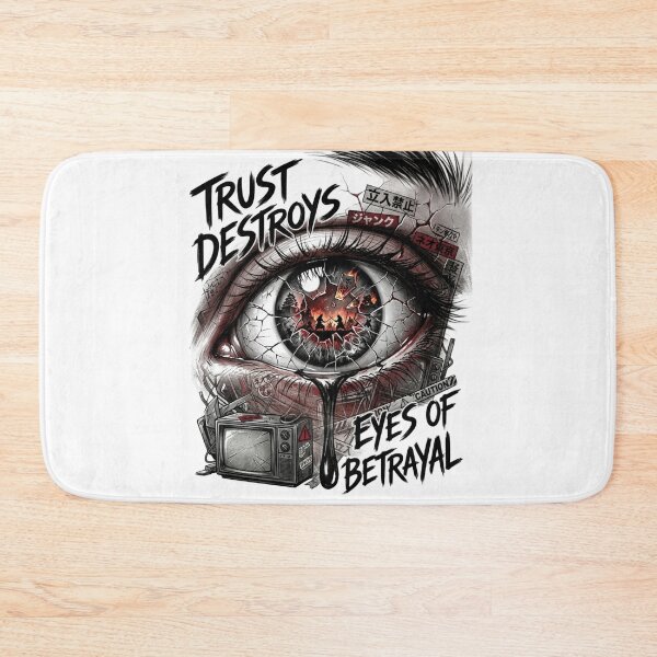 Item preview, Trust Destroys — Eyes of Betrayal | Dark Anime Inspired Streetwear Design designed and sold by AD-NOVA!!!.