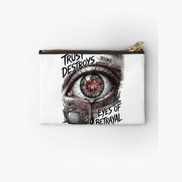 Item preview, Trust Destroys — Eyes of Betrayal | Dark Anime Inspired Streetwear Design designed and sold by AD-NOVA!!!.
