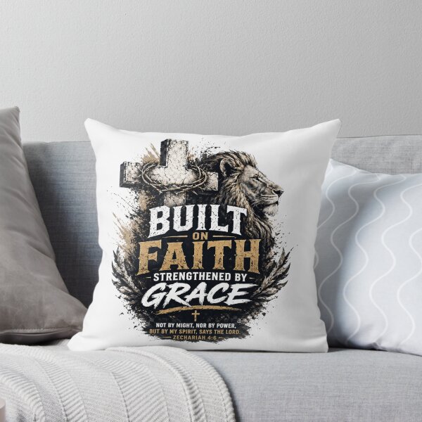 Item preview, Faith‑Built, Grace‑Strengthened – Christian Strength Art designed and sold by Vals Crafts Creations Studio.