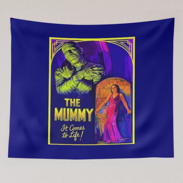 Item preview, Blacklight Vintage Poster | The Mummy Movie Poster designed and sold by CMY Designs.