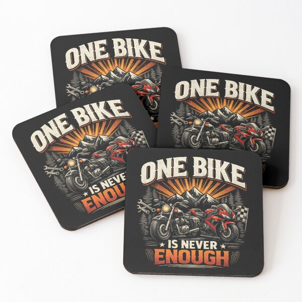 Item preview, One Bike Is Never Enough | Vintage Motorcycle Lover Quote | Biker Culture Graphic Design designed and sold by Ladys-Gents.