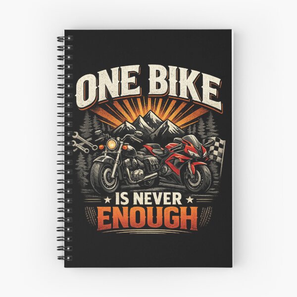 Item preview, One Bike Is Never Enough | Vintage Motorcycle Lover Quote | Biker Culture Graphic Design designed and sold by Ladys-Gents.