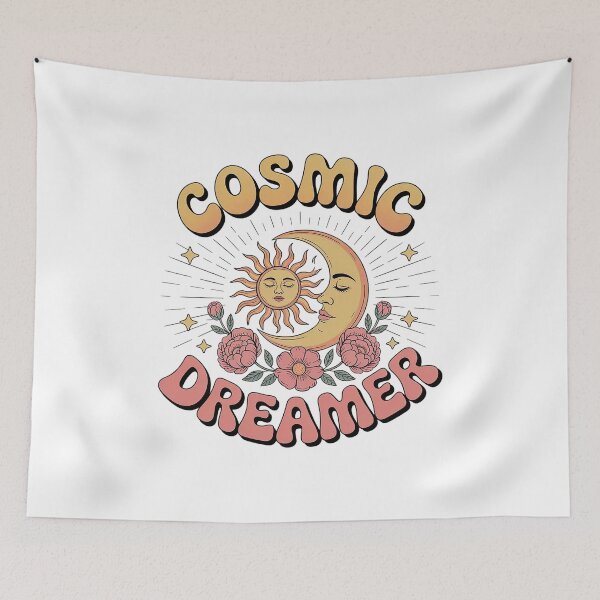 Item preview, Retro Cosmic Dreamer Boho Aesthetic designed and sold by Cool-cat-art.