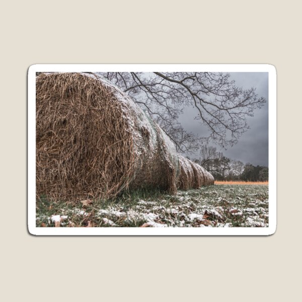 Item preview, Snow On The Hay Bales designed and sold by AlanJayPhotos.