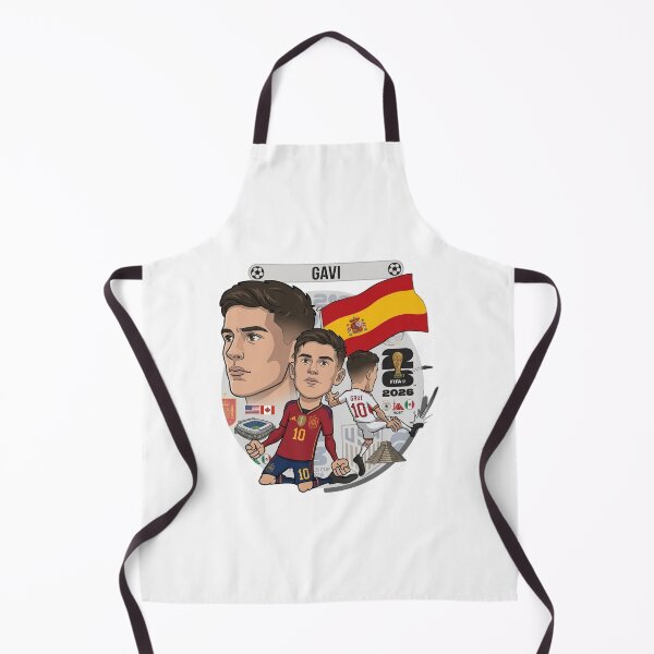 Item preview, Gavi Spain National Team Football Cartoon Illustration designed and sold by Deviantfant.