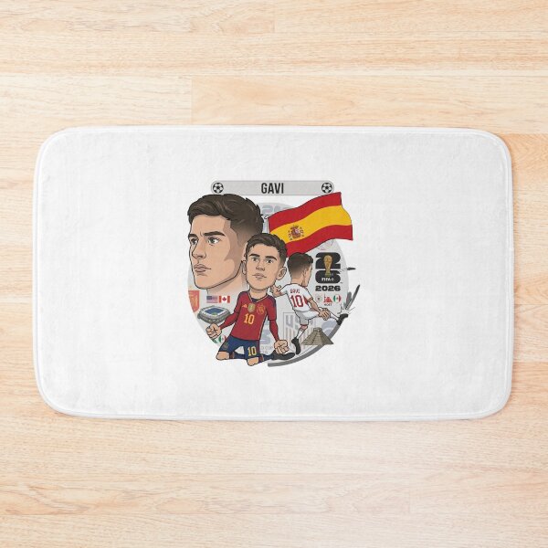 Item preview, Gavi Spain National Team Football Cartoon Illustration designed and sold by Deviantfant.