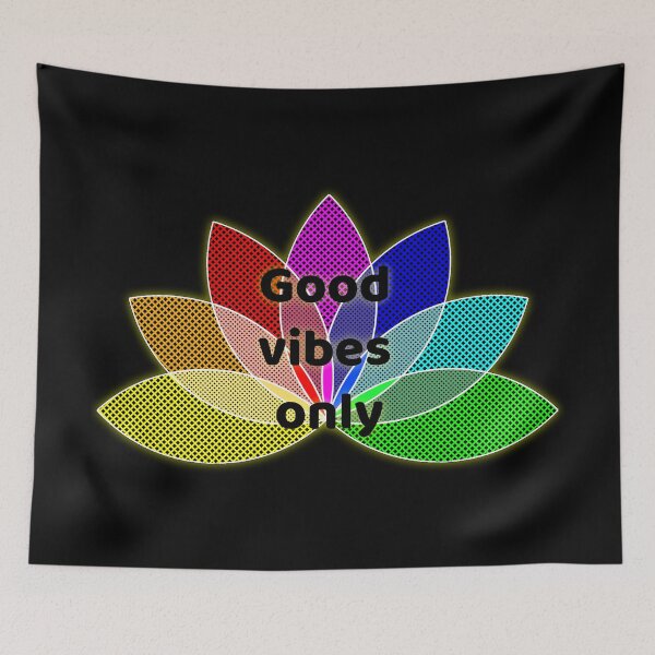 Item preview, Only Positive Vibes – Yoga, Meditation, and Spirituality with the Rainbow Lotus Flower designed and sold by rikyfreestyle.