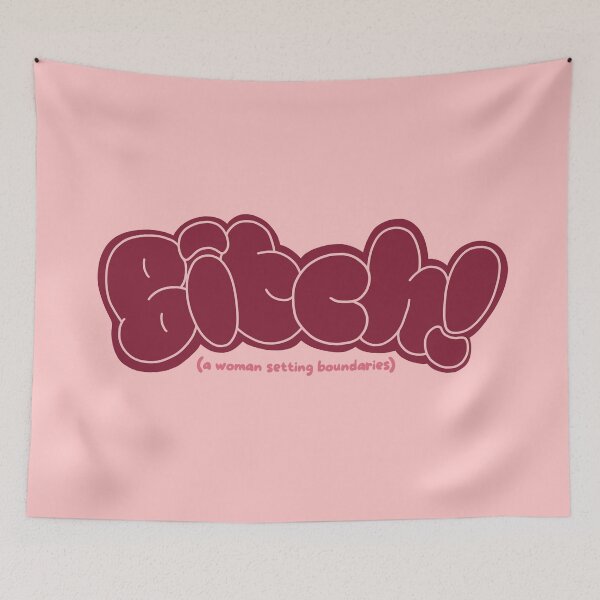 Item preview, Bitch! (A Woman Setting Boundaries) designed and sold by caramelrts.