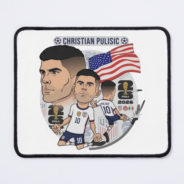 Item preview, Christian Pulisic USA National Team Cartoon Illustration designed and sold by Deviantfant.