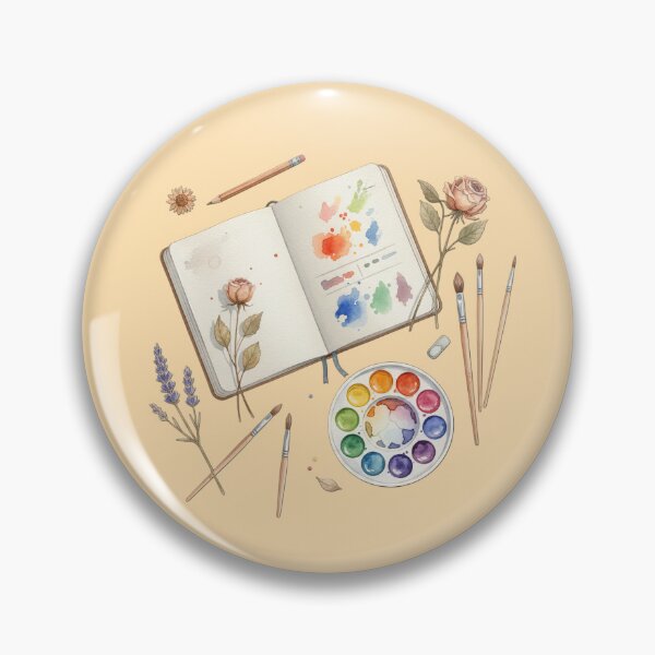 Item preview, Watercolor Artist Sketchbook and Painting Supplies designed and sold by BlurBlurDesign.