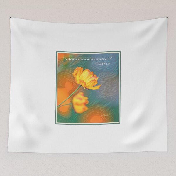Item preview, Cosmos Flower, A Flower Blossoms for its Own Joy, Quotation designed and sold by AMacGPhilly.