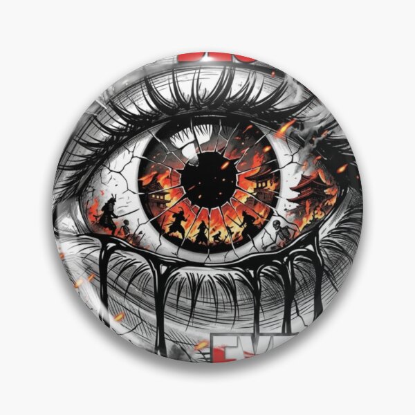 Item preview, Trust Destroys - Dark Cyberpunk Anime Eye of Betrayal designed and sold by AD-NOVA!!!.