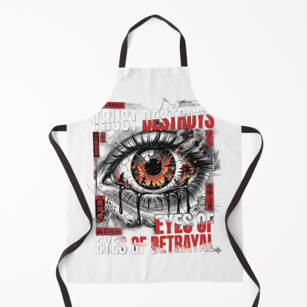 Item preview, Trust Destroys - Dark Cyberpunk Anime Eye of Betrayal designed and sold by AD-NOVA!!!.
