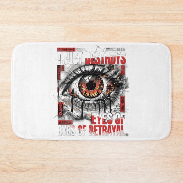 Item preview, Trust Destroys - Dark Cyberpunk Anime Eye of Betrayal designed and sold by AD-NOVA!!!.