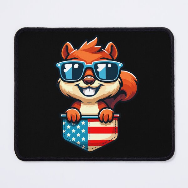 Item preview, Funny Squirrel 4th July USA Flag America Boys Girls Kids designed and sold by rafaeltto.