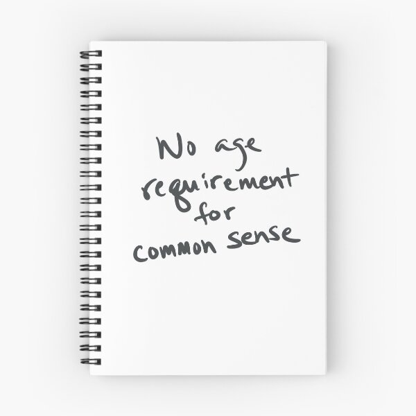 Item preview, No age requirement for common sense designed and sold by abeink.