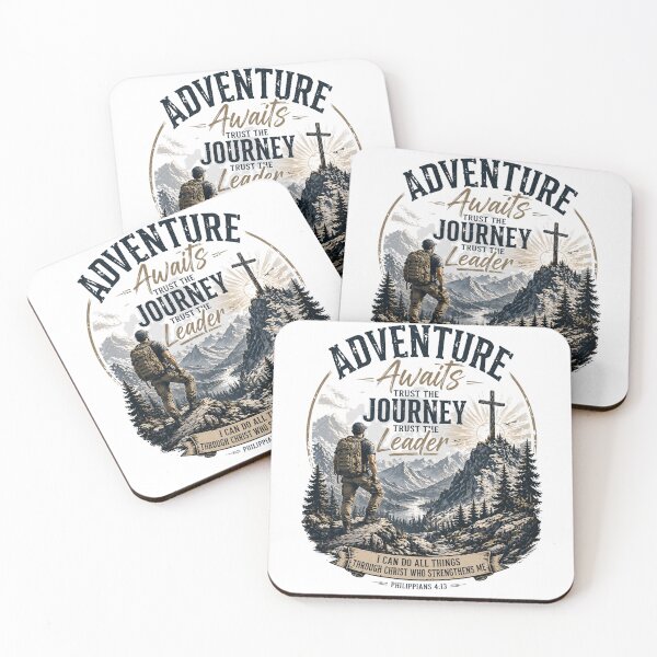 Item preview, Christian Hiking Artwork – Adventure Awaits designed and sold by Vals Crafts Creations Studio.