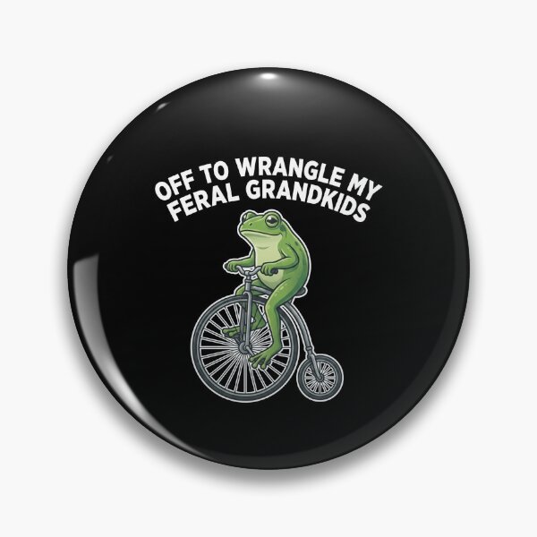 Item preview, Off to Wrangle My Feral Grandkids Frog designed and sold by varioarts.
