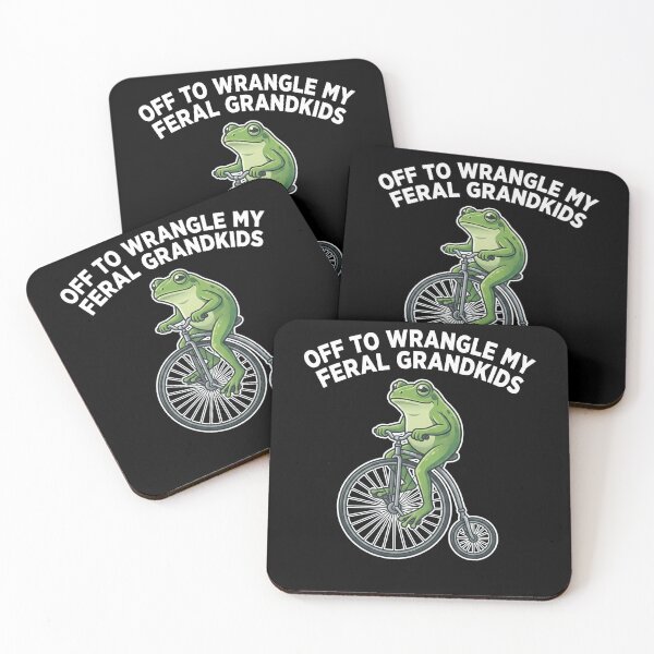 Item preview, Off to Wrangle My Feral Grandkids Frog designed and sold by varioarts.